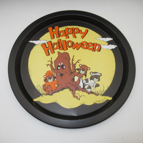 1990年★90's★vintage★ビンテージ★Halloween★ハロウィーン★bear★ベア★おぼん★tray★トレイ★約32センチ★人形★ぬいぐるみ★フィギュア★