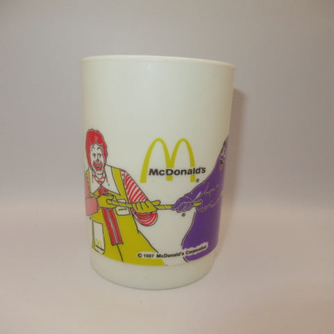 80's★1987年★McDonald’s★マクドナルド★カップ★コップ★プラスティックカップ★ロナルド★グリマス★フィギュア★人形★ぬいぐるみ★