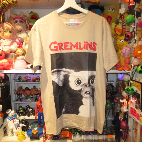 GREMLINS★グレムリン★GIZUMO★ギズモ★モグアイ★Tshirt★Tシャツ★ベージュ★Lサイズ★