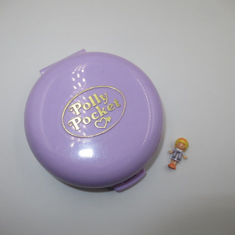 90's★Polly Pocket★ポーリーポケット★ラベンダー★丸★人形★フィギュア★ぬいぐるみ★コンパクト★ままごと★ドールハウス★