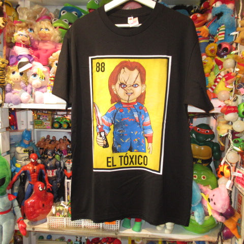 チャイルドプレイ★CHUCKY★チャッキー★HORROR★ホラー★movie★映画★ホラー映画★GOODGUY★Tshirt★Tシャツ★men'sXLサイズ★人形★ぬいぐるみ★フィギュア★