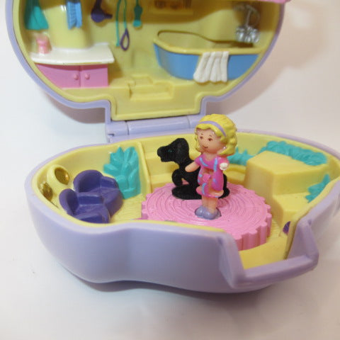 完品！1994年★90's★Polly Pocket★ポーリーポケット★Dazzling Dog Show★パピー★犬★人形★ぬいぐるみ★フィギュア★コンパクト★ビンテージ★ラベンダー★
