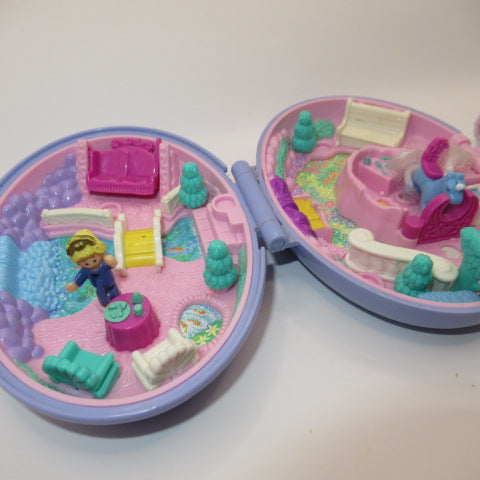 ほぼ完品！1995年★90's★Polly Pocket★ポーリーポケット★Unicorn Meadow★ユニコーン★人形★ぬいぐるみ★フィギュア★コンパクト★ビンテージ★ラベンダー★