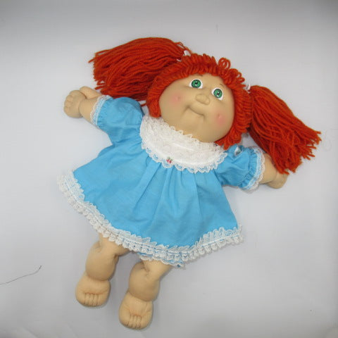 80's★Cabbage Patch Doll★Cabbage Patch Kids★Girl★Blue★Dress-up Dress★Red Hair★Pigtails★Baby★Baby★Dress-up Doll★Figure★Doll★Stuffed Animal★ 