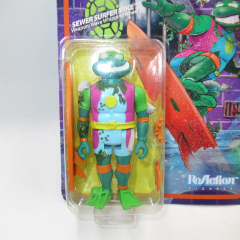 2020年★TEENAGE MUTANT NINJA TURTLES★ニンジャタートルズ★ミケランジェロ★人形★フィギュア★ぬいぐるみ★ReAction Figures★SEWER SURFER MIKE★