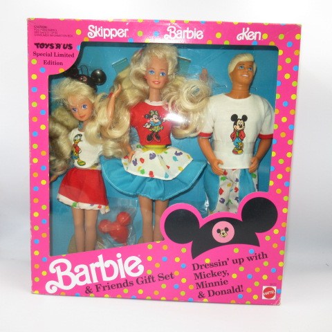 Rare! 90's ★ 1991 ★ Barbie ★ Disney ★ Disney ★ GIFT SET ★ Skipper ★ Barbie ★ Ken ★ Skipper ★ Ken ★ Toys Rus ★ Toys R Us Exclusive ★ Figure ★ Doll ★ Plush Toy ★ 