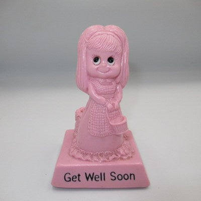 1975年★70's★vintage★ビンテージ★messagedoll★メッセージドール★GetWeelSoon★お大事に★★pink★ピンク★girl★女の子★doll★ドール★人形★ぬいぐるみ★フィギュア★