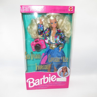 90's★1992年★Barbie★バービー★SEA HOLIDAY GROISIERE DE REVE TRAUMSCHIFF Barbie★カメラ★リップ付き★人形★フィギュア★ぬいぐるみ★ビンテージ★doll★ドール★