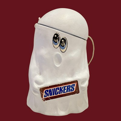 1989★80's★SNICKERS★Halloween★Bucket★Basket★Ghost★Doll★Figure★Plushie★Vintage★ 
