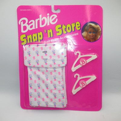 1992 ★ 90's ★ Barbie ★ Barbie ★ Snap'n Store Fashion Hangers ★ Hanger ★ Accessory Set ★ Doll ★ Figure ★ Plush ★ 2 ★ Vintage ★ 