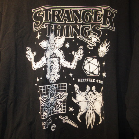 Stranger Things ロンT 黒 Lサイズ STRANGER THINGS】コラボ ラッフル