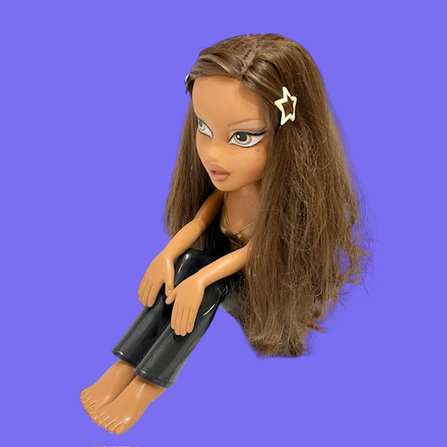 Rare! 2003 BRATZ Styling Head Doll Figure Plush Toy 30x32cm Sitting Vintage 