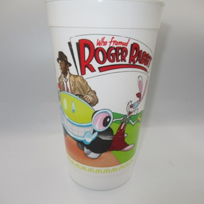 1988★80's★Disney★Roger Rabbit★McDonald's★Plastic Cup★Glass★Doll★Figure★Plush Toy★Vintage★Jessica Rabbit★2★ 