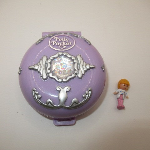 90's★1992年★Polly Pocket★ポーリーポケット★Jweled Iceland★ジュエル★宝石★ラベンダー★人形★フィギュア★コンパクト★ビンテージ★ミニチュア★ままごと★フィギュア★人形★