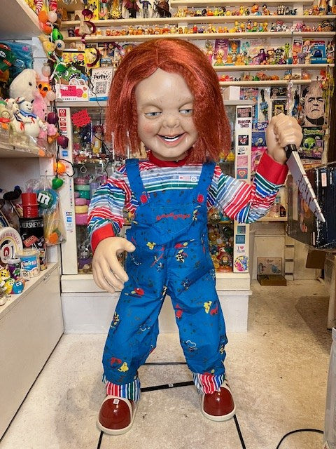 rare！universal studio★universal★ユニバーサルスタジオ★ユニバーサル★child'splay★チャッキー★Life size taking figure★movie★映画★ホラー★トーキング★チャッキー★ビッグサイズ★フィギュア★人形★ぬいぐるみ★