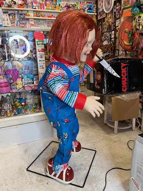 rare！universal studio★universal★ユニバーサルスタジオ★ユニバーサル★child'splay★チャッキー★Life size taking figure★movie★映画★ホラー★トーキング★チャッキー★ビッグサイズ★フィギュア★人形★ぬいぐるみ★