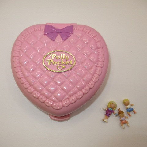 90’s★1994年★Polly Pocket★ポーリーポケット★Perfect playroom★ハート★ピンク★ミニチュア★ままごと★フィギュア★人形★ぬいぐるみ★難あり★
