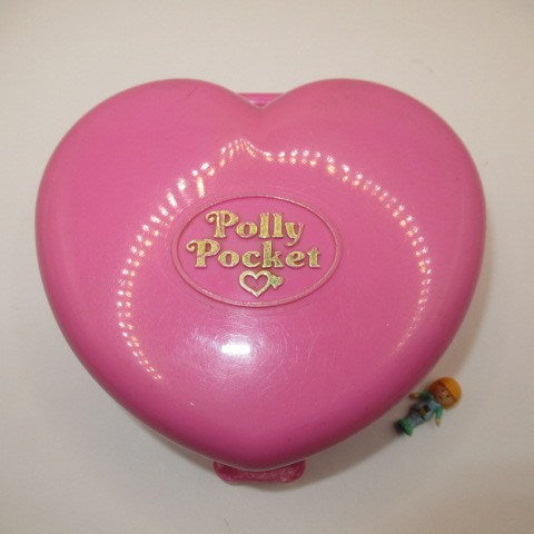 90’s★1992年★Polly Pocket★ポーリーポケット★staright Castle★スターライトキャッスル★ハート★濃いピンク★ライト接触不良★難ありミニチュア★ままごと★フィギュア★人形★ぬいぐるみ★
