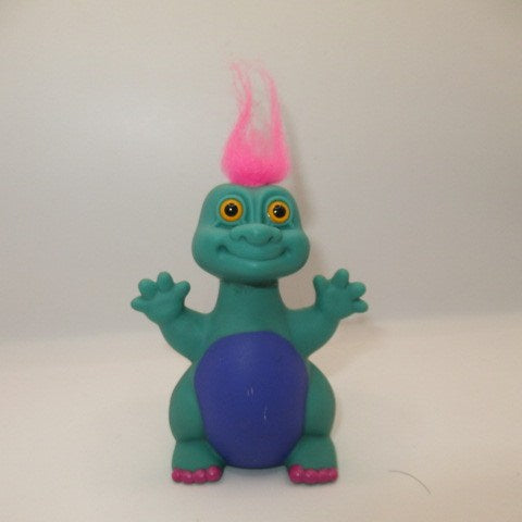Vintage★Russ Trolls★Troll★Dinosaur★Doll★Figure★Plushie★Vintage★2★Green×Pink★ 
