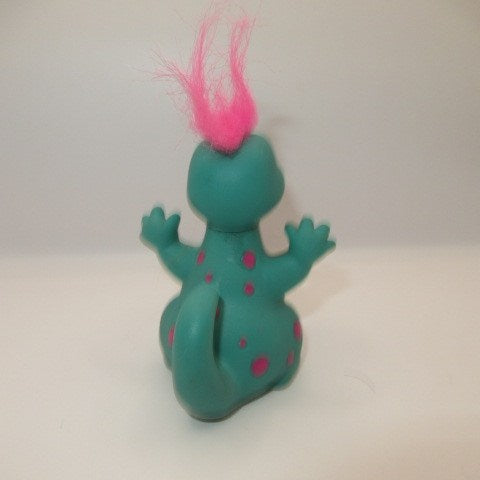 Vintage★Russ Trolls★Troll★トロール★恐竜★ダイナソー★人形★フィギュア★ぬいぐるみ★ビンテージ★2★グリーン×ピンク★