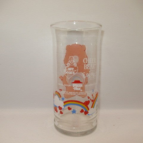 1983 ★ Care Bears ★ Care Bear ★ Pizza Hut ★ Pizza Hut ★ Glass ★ Doll ★ Figure ★ Plush ★ Vintage ★ Cheer Bear ★ CHEER BEAR ★ 