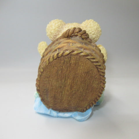 90’s★1998年★Snuggle Bear★スナグルベア★ファーファ★クマ★置物★フィギュア★Hamilton★レジン★A Busket Full Of Sweet Snuggle★シリアルナンバー入り★柔軟剤★企業物★フィギュア★人形★ぬいぐるみ★