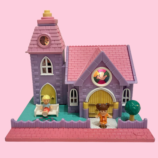 ライトアップ！1993年★90's★Polly Pocket★ポーリーポケット★Light-Up Wedding Chapel★ウエディングチャペル★結婚式お家★人形★フィギュア★ビンテージ★ミニチュア