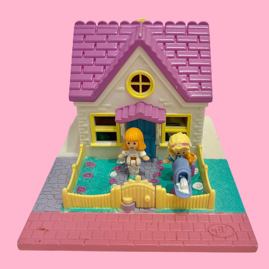 完品！レア！1993年★Polly Pocket★ポーリーポケット★Polly's Cozy Cottage★コテージ★お家★人形★フィギュア★ビンテージ★ミニチュア