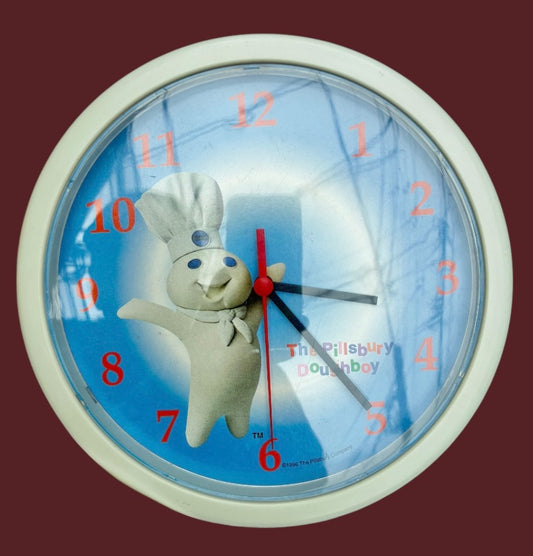 1996年★90's★Pillsbury★Doughboy★ドゥーボーイ★壁掛け時計★ビンテージ★フィギュア★人形