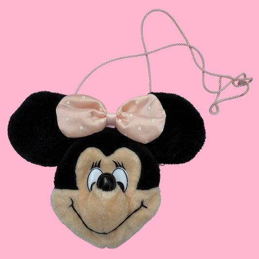Vintage★ビンテージ★Minnie Mouse★ミニーマウス★Face Shoulder★Bag★バッグ★ぬいぐるみ★人形★フィギュア★⑤