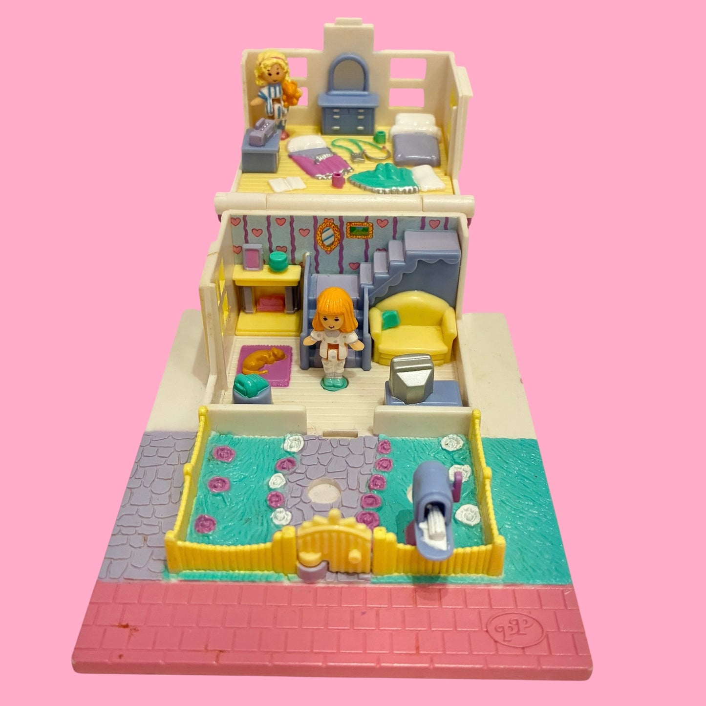 完品！レア！1993年★Polly Pocket★ポーリーポケット★Polly's Cozy Cottage★コテージ★お家★人形★フィギュア★ビンテージ★ミニチュア
