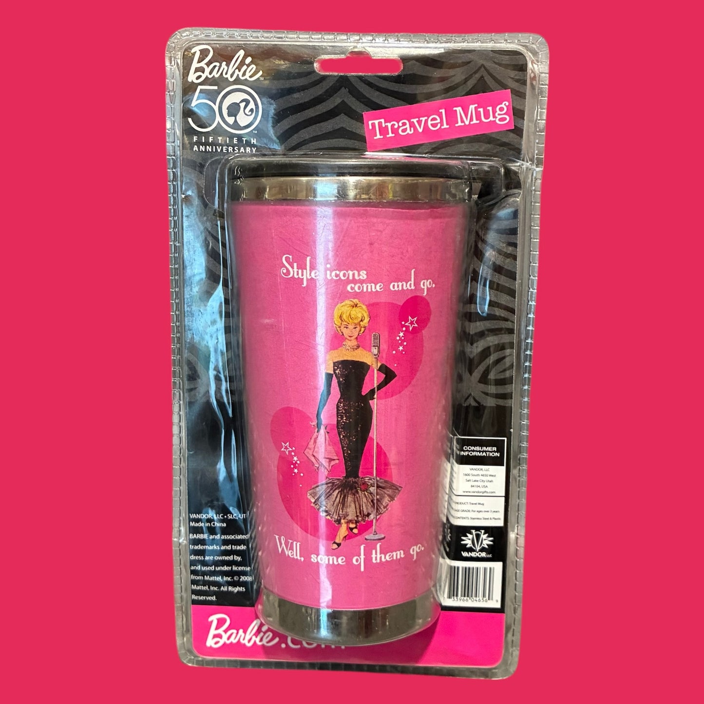 2008年★Barbie★バービー★タンブラー★Mug★カップ★フィギュア★人形★ぬいぐるみ★ビンテージ