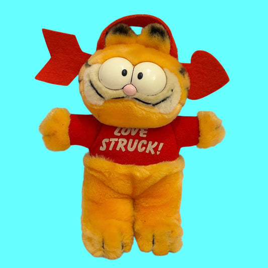 1981年★80's★GARFIELD★ガーフィールド★バレンタイン★ぬいぐるみ★人形★吸盤付き★フィギュア★ビンテージ★vintage★