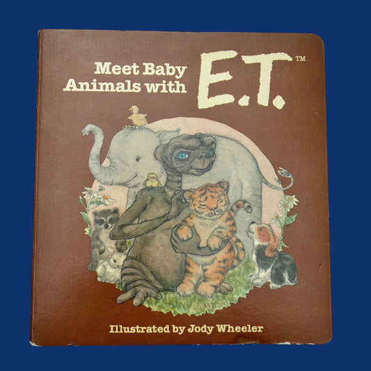 1982年★80's★E.T.★映画★イーティー★絵本★人形★ぬいぐるみ★フィギュア★ビンテージ★vintage★Meet Baby Animals with E.T.