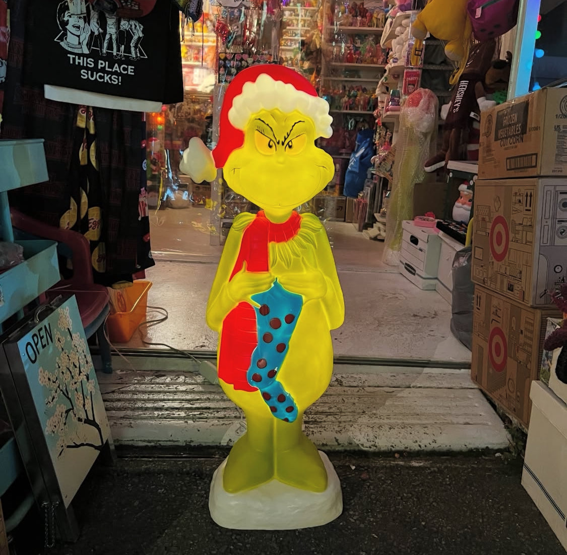 The Grinch★グリンチ★映画★Christmas★クリスマスライト★Dr Sueuss★ドクタースース★フィギュア★人形★ぬいぐるみ★95cm