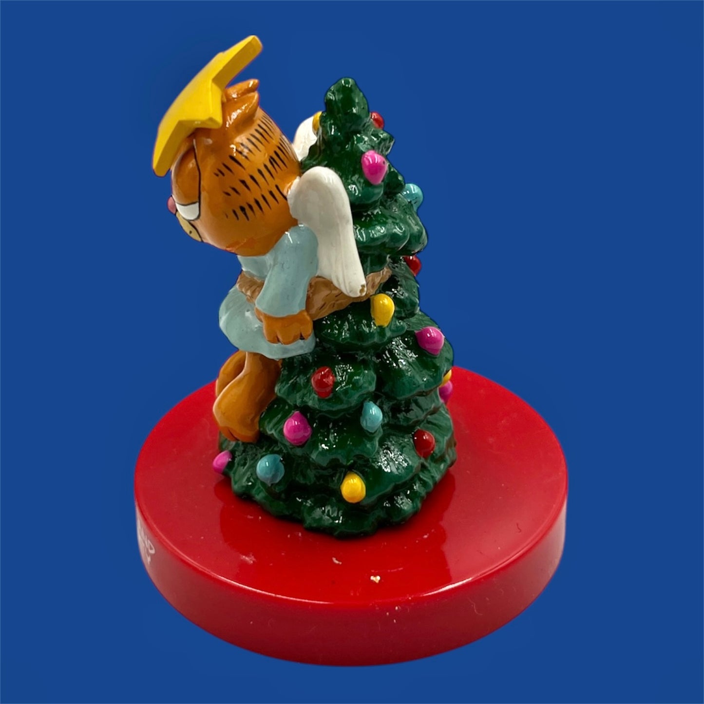 1991年製★90's★GARFIELD★ガーフィールド★クリスマス★ツリー★メッセージドール★フィギュア★人形★ぬいぐるみ