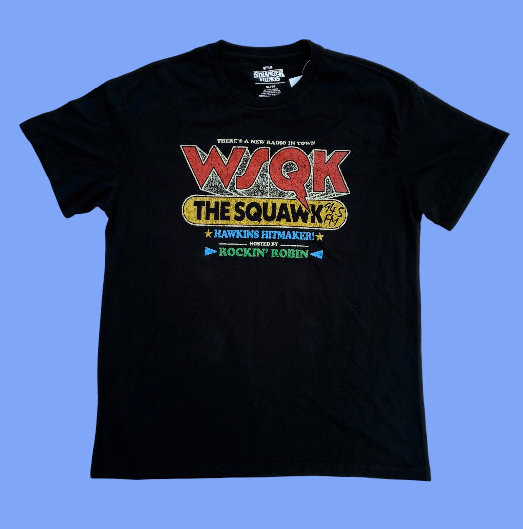 STRANGER THINGS★ストレンジャーシングス★Tシャツフィギュア★人形★ぬいぐるみ★WSQK★ラジオ局★Lサイズ