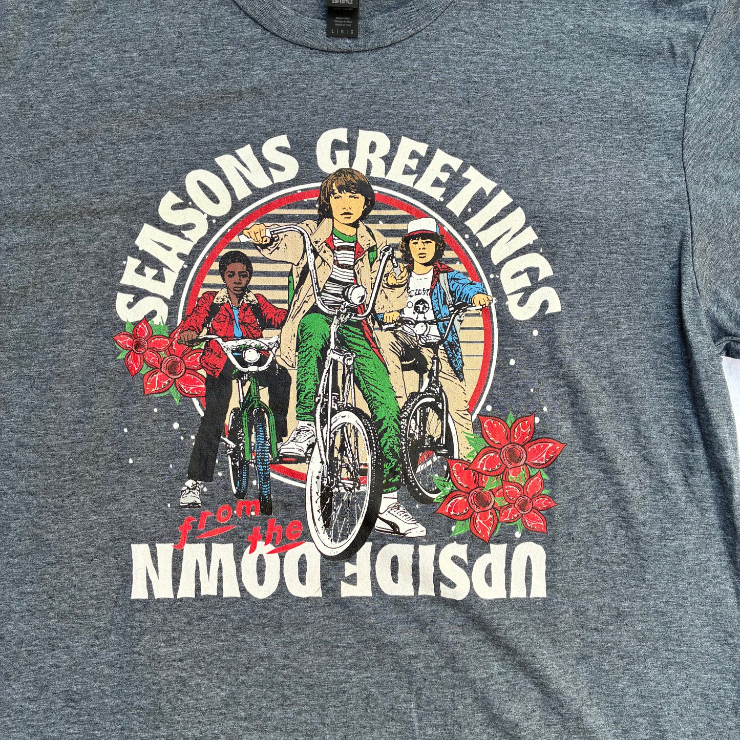 STRANGER THINGS★ストレンジャーシングス★Tシャツフィギュア★人形★ぬいぐるみ★マイク★ダスティン★ルーカス★Lサイズ