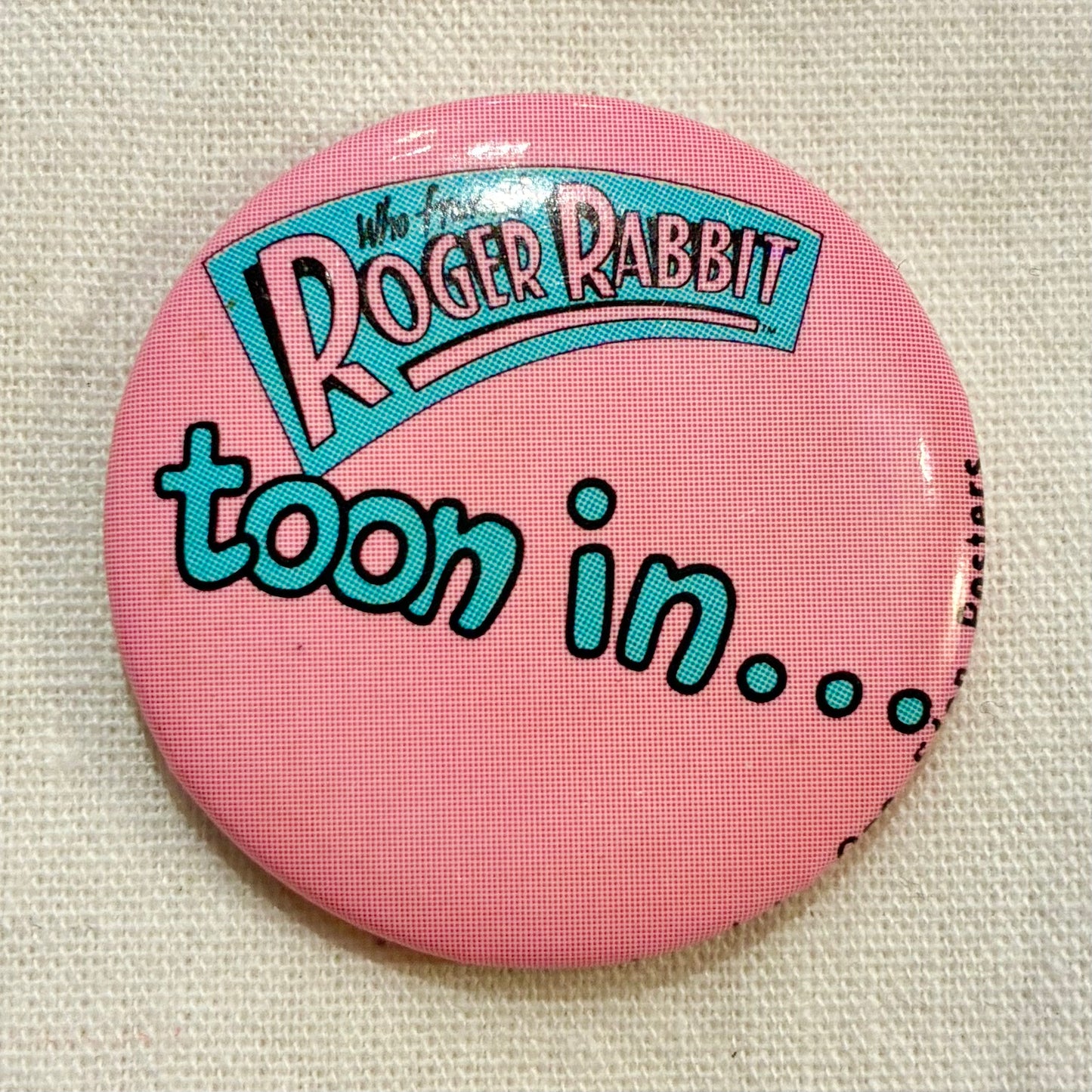 1987年★80's★ROGER RABBIT★ロジャーラビット★缶バッジ★バッチ★バッヂ★ぬいぐるみ★フィギュア★人形★ビンテージ★8