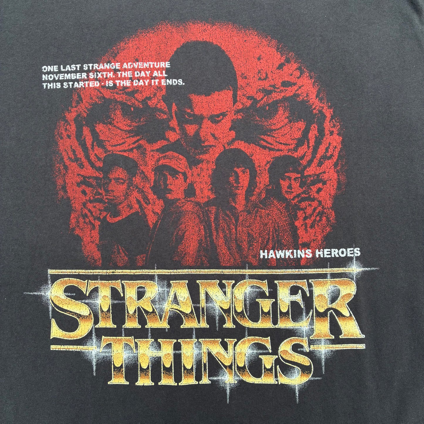 STRANGER THINGS★ストレンジャーシングス★Tシャツ★フィギュア★人形★ぬいぐるみ★エル★イレブン★マイク★ウィル★ダスティン★ルーカス★ヴェクナ★Lサイズ