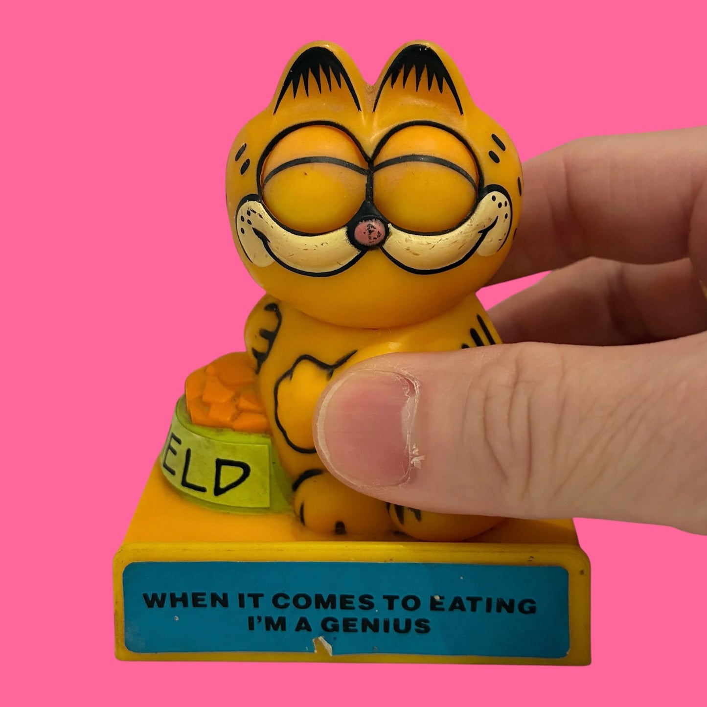 80's★ガーフィールド★GARFIELD★メッセージドール★フィギュア★人形★ぬいぐるみ★ビンテージ★1