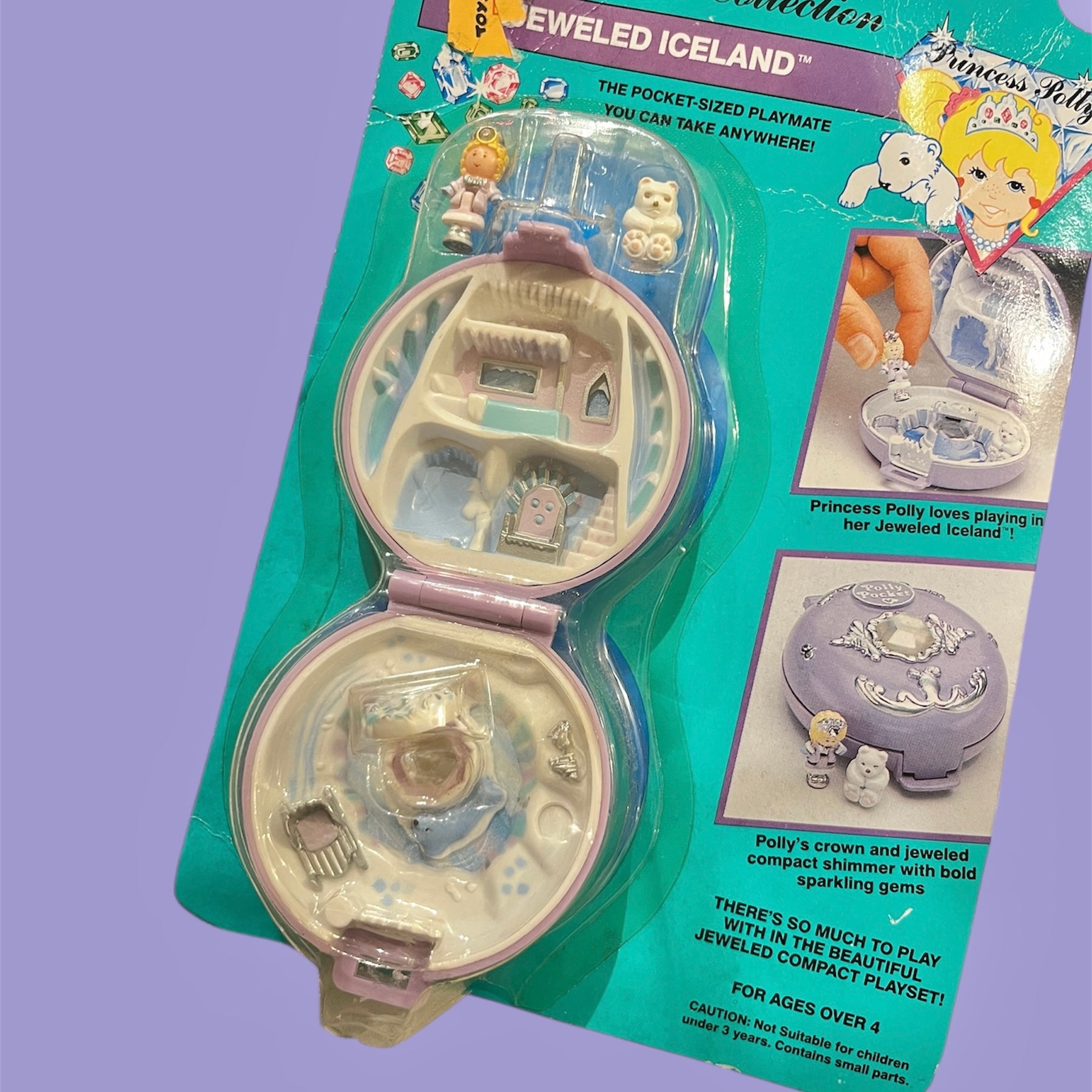 1992年☆90's☆Polly Pocket☆ポーリーポケット☆Jeweled Iceland