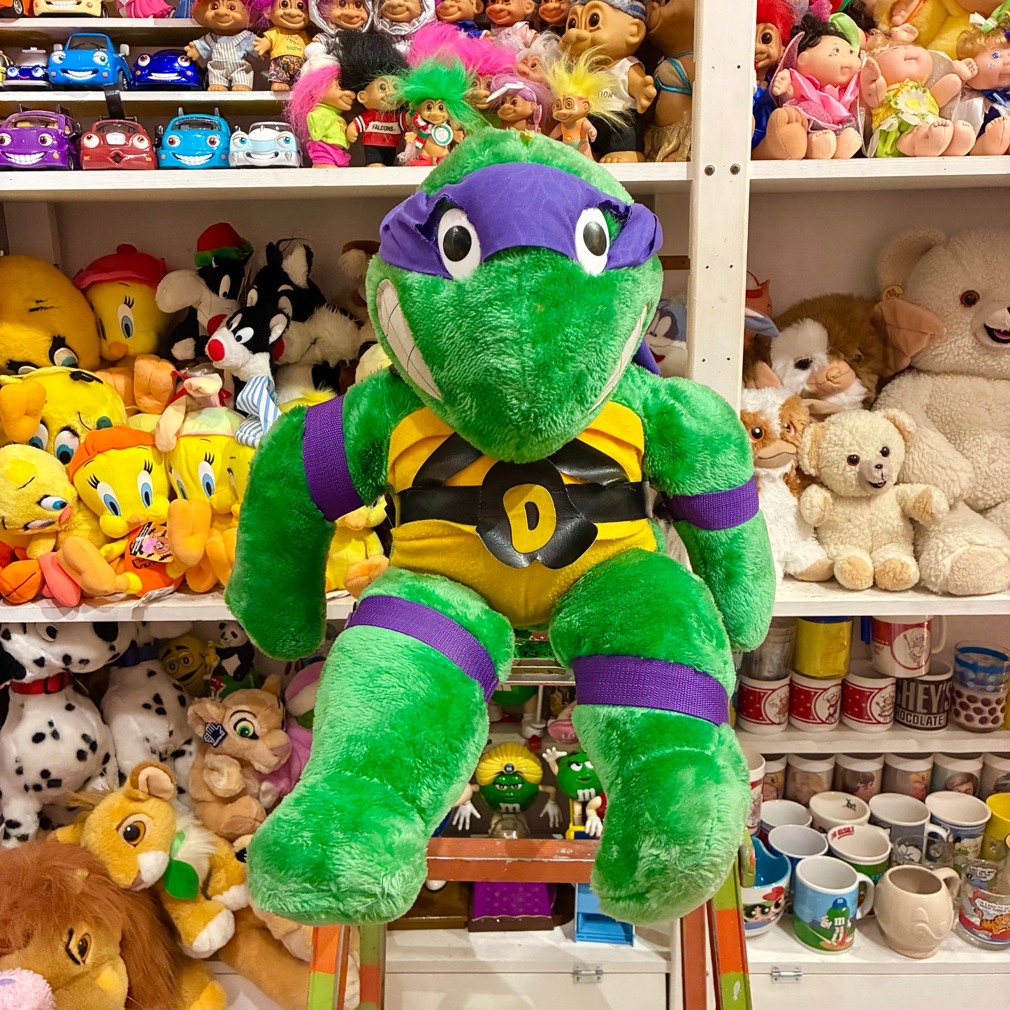 Big Size！1989年★80's★vintage★ビンテージ★TEENAGE MUTANT NINJA TURTLES★タートルズ★ドナテロ★フィギュア★人形★ぬいぐるみ