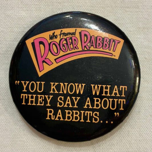 1987年★80's★ROGER RABBIT★ロジャーラビット★缶バッジ★バッチ★バッヂ★ぬいぐるみ★フィギュア★人形★ビンテージ★4