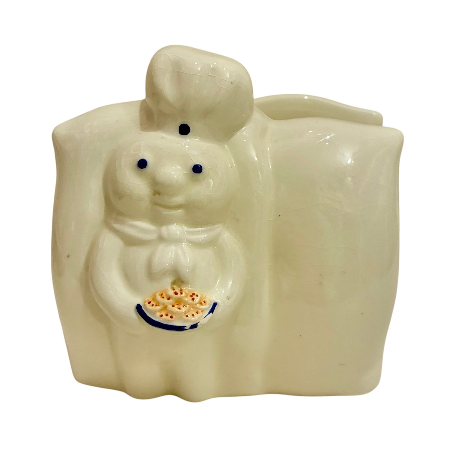 1997年★90's★Vintage★ビンテージ★Pillsbury★Doughboy★ドゥボーイ★ドゥボーイ★ペーパーナプキンホルダー★陶器★人形★フィギュア★ぬいぐるみ★