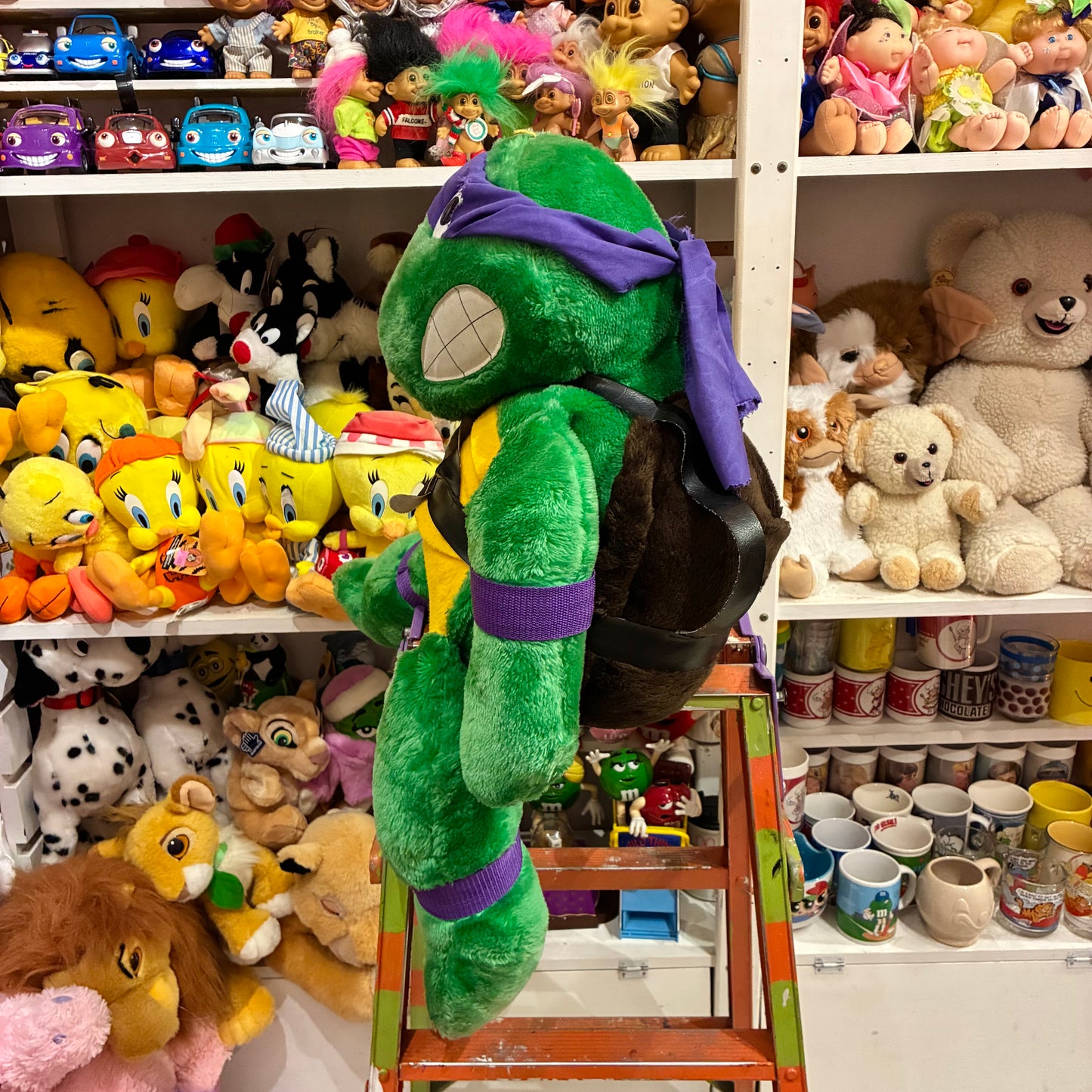 Big Size！1989年★80's★vintage★ビンテージ★TEENAGE MUTANT NINJA TURTLES★タートルズ★ドナテロ★フィギュア★人形★ぬいぐるみ