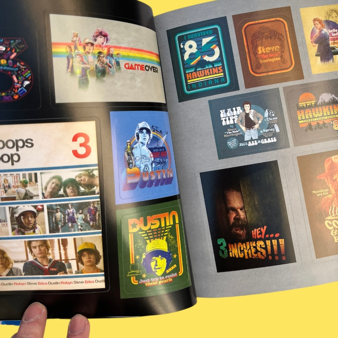 STRANGER THINGS☆ストレンジャーシングス☆Sticker Book☆ハード