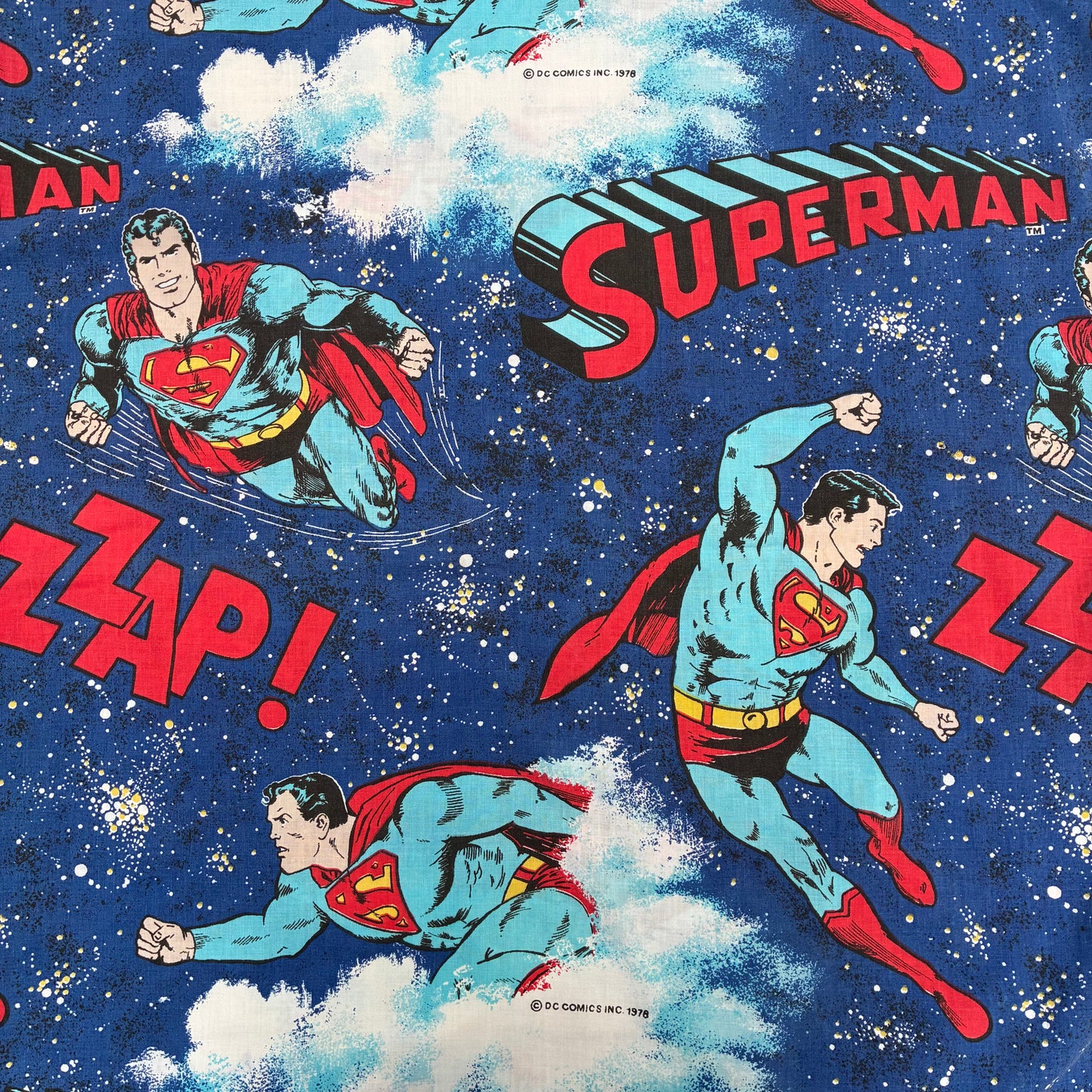 1978年★70's★SUPERMAN★スーパーマン★フラットシーツ★sheets★ビンテージ★vintage★ぬいぐるみ★フィギュア★人形