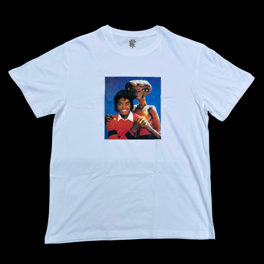 E.T.×Michael Jackson★映画★イーティー★マイケルジャクソン★Tシャツ★人形★フィギュア★ぬいぐるみ★ホワイト★XL