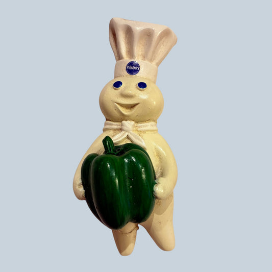 2005年★Vintage★ビンテージ★Pillsbury★Doughboy★ドゥボーイ★ドゥボーイ★マグネット★人形★フィギュア★ぬいぐるみ★ピーマン